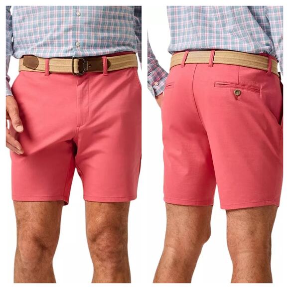 johnnie-O Other - Johnnie-O Natural Performance Jupiter Golf Shorts Malibu Red Size 36 8" Inseam